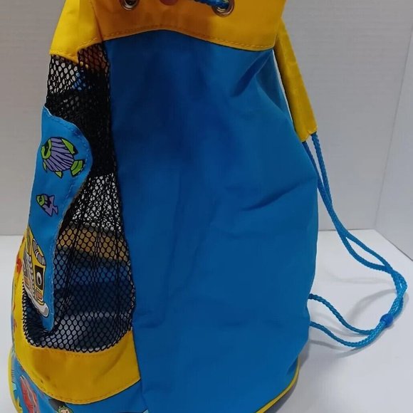 Hasbro Magic School Bus Miss Frizzle drawstring bag backpack mesh vintage used main image 11